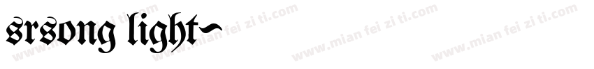 srsong light字体转换